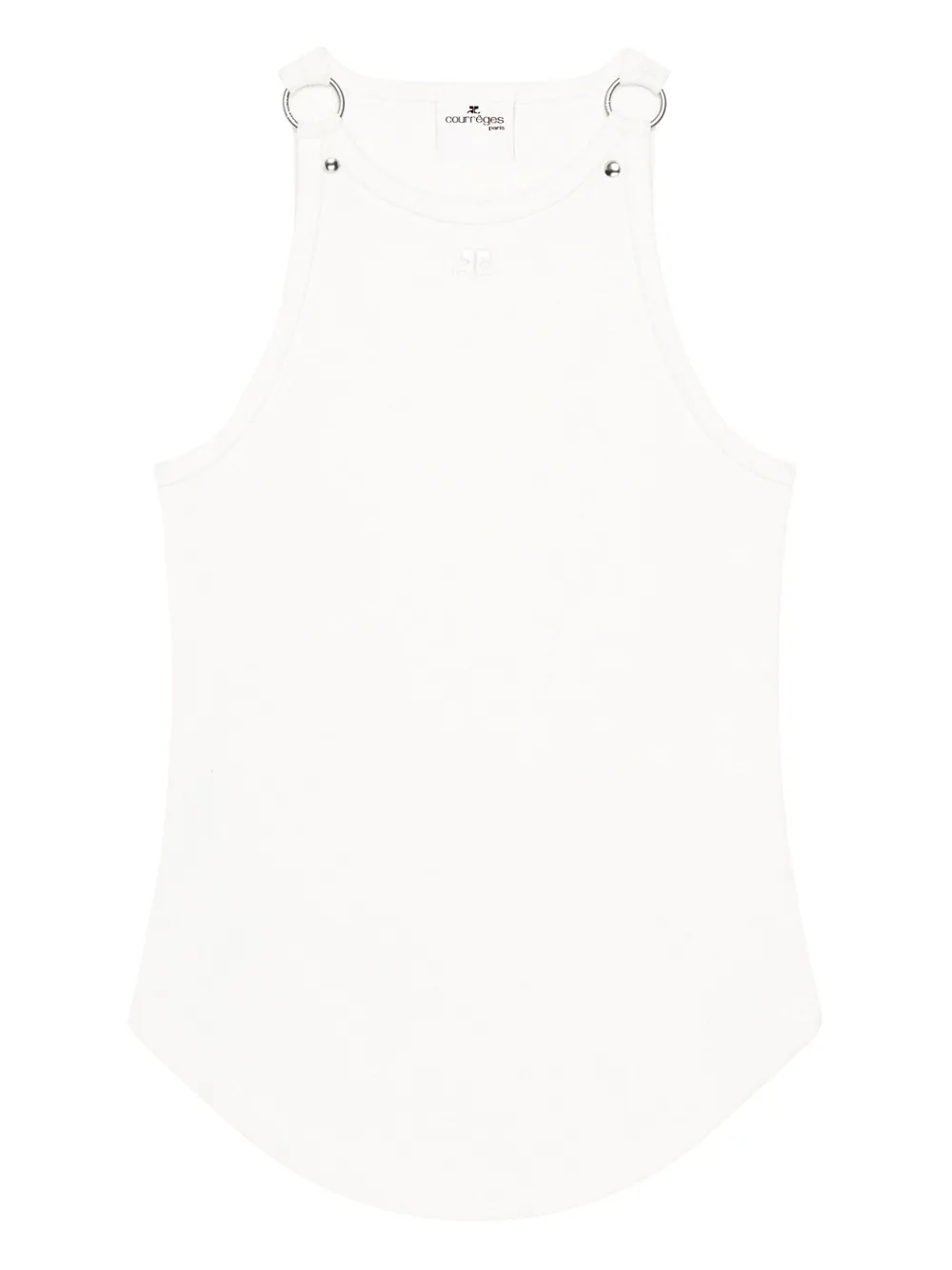 Courrèges sleeveless top Wit