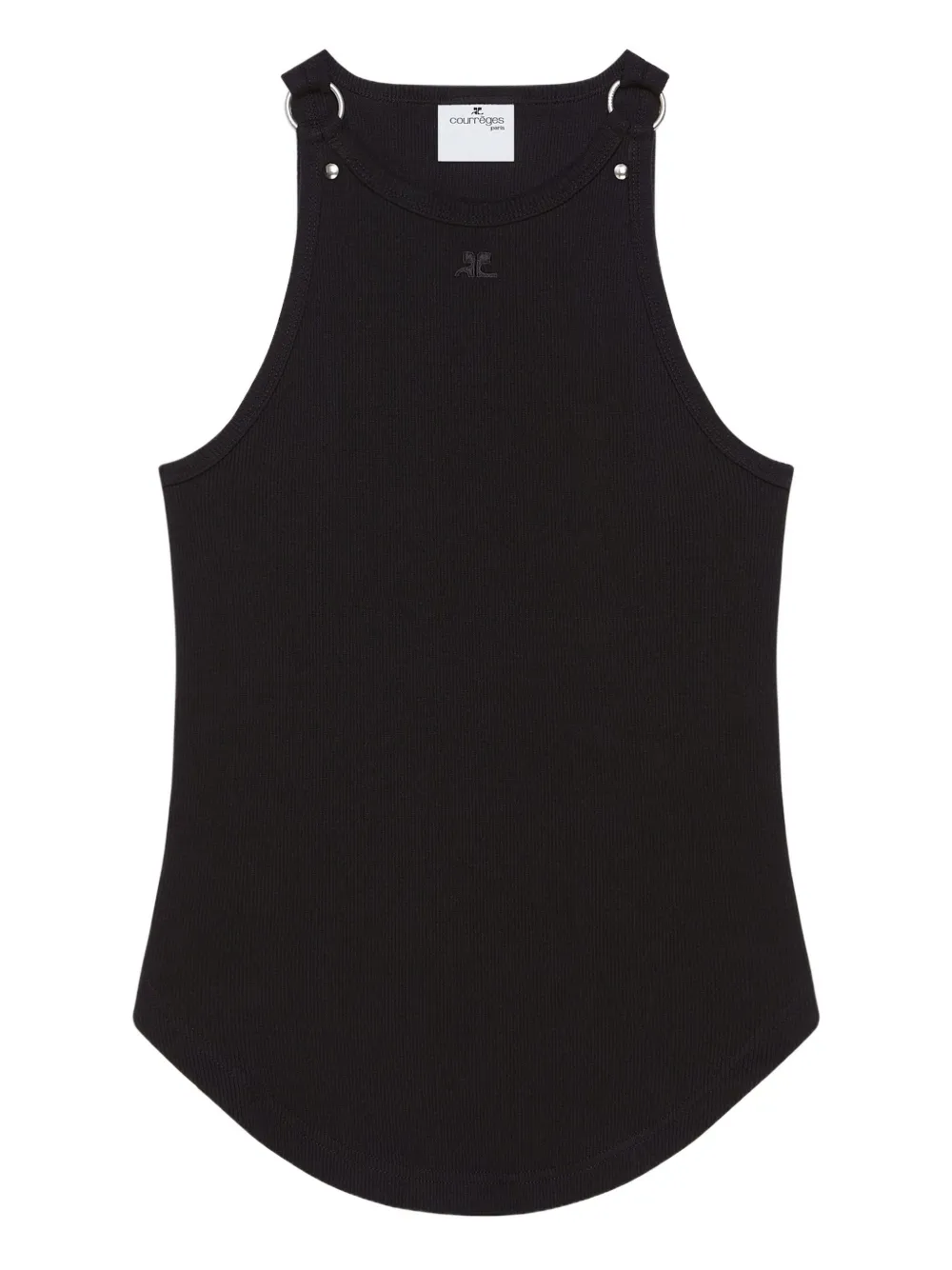 Courrèges sleeveless top Zwart