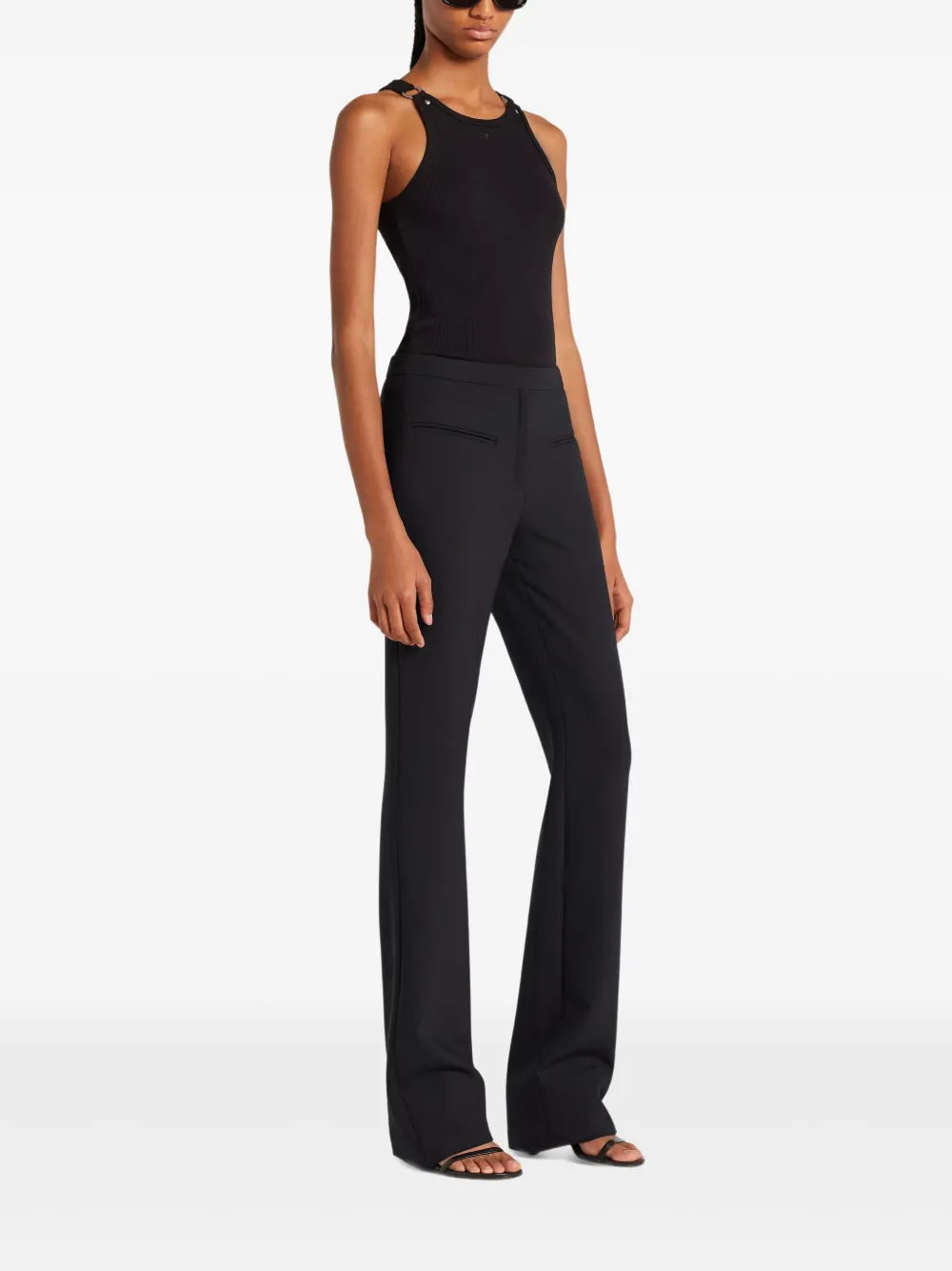 Courrèges sleeveless top Zwart