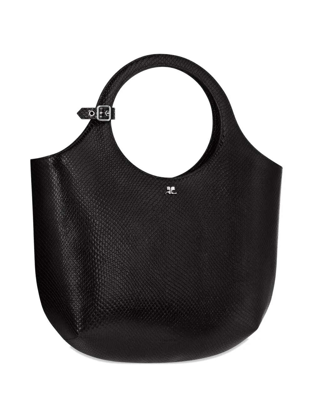 Courrèges Holy leren shopper 9999 BLACK