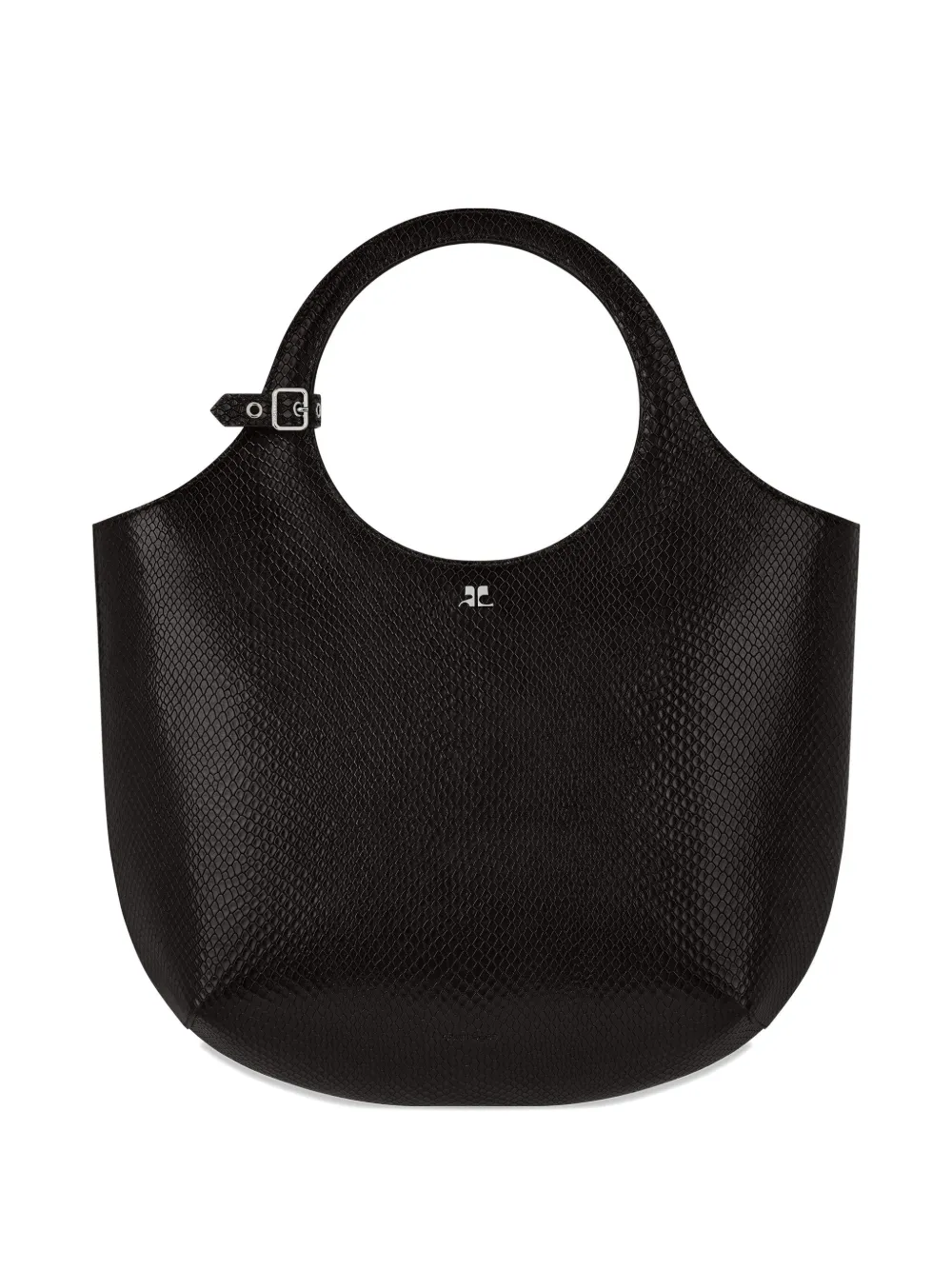 Courrèges Holy leren shopper 9999 BLACK