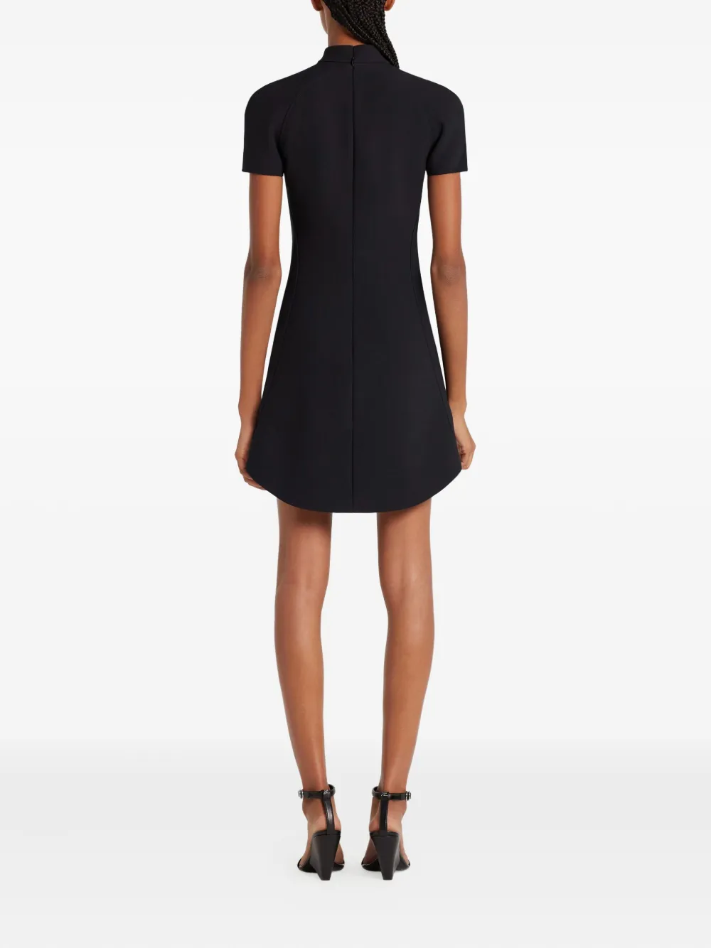 Courrèges Maxi-jurk met korte mouwen Zwart