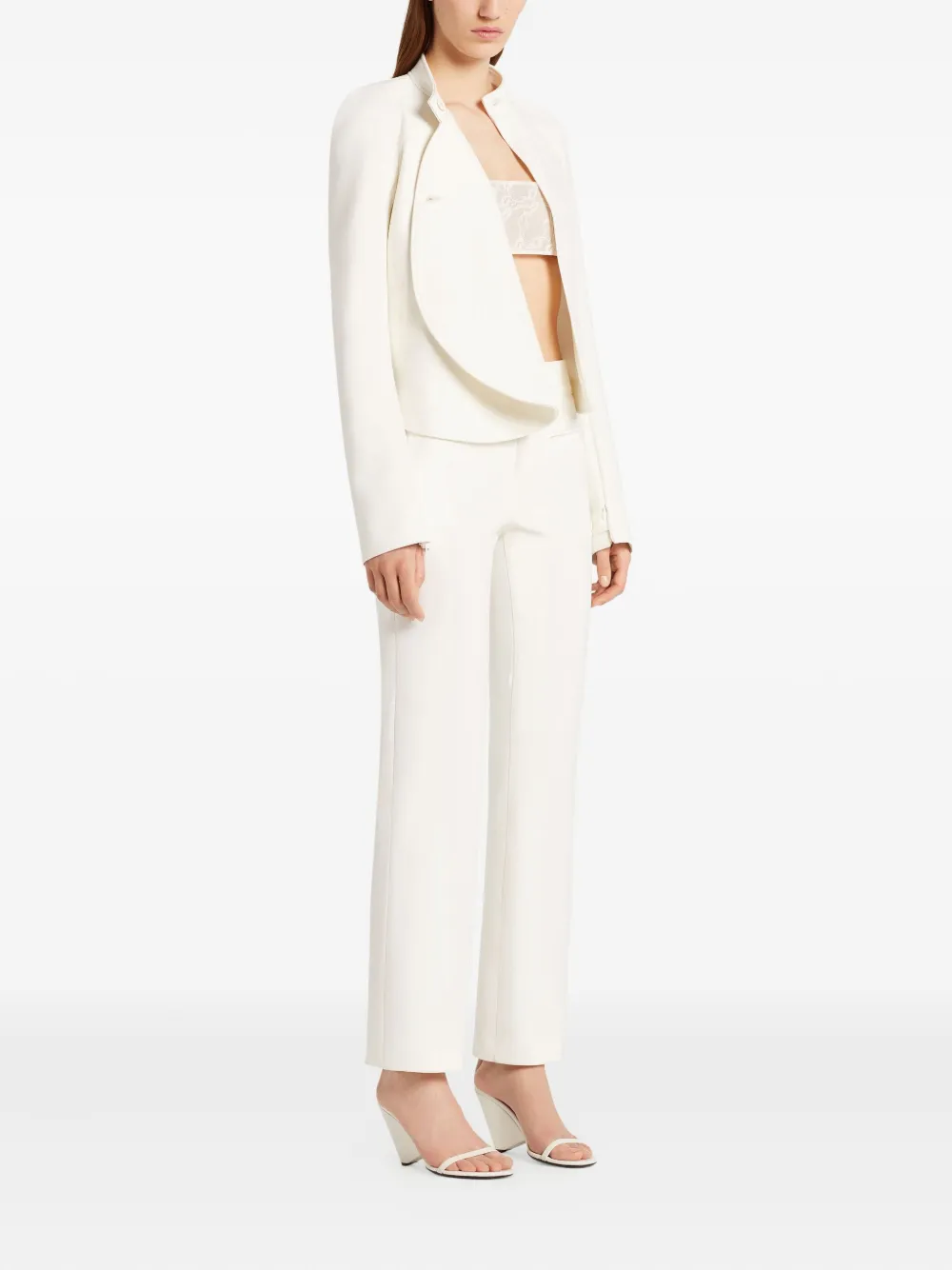 Courrèges Circle asymmetrisch jack Wit