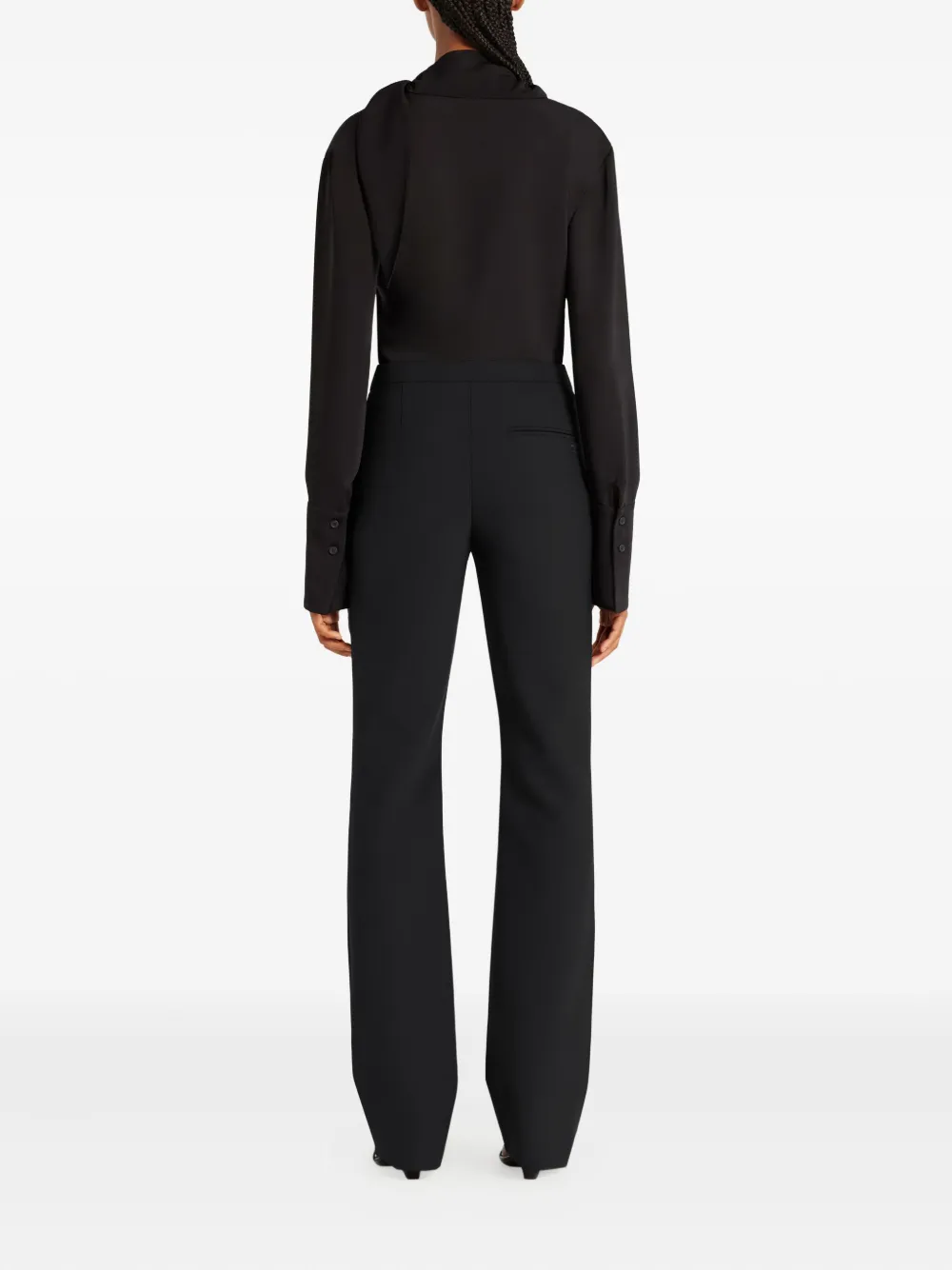 Courrèges Asymmetrische blouse Zwart