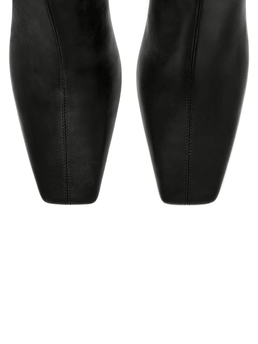 Courrèges 90mm block-heeled ankle boots Black