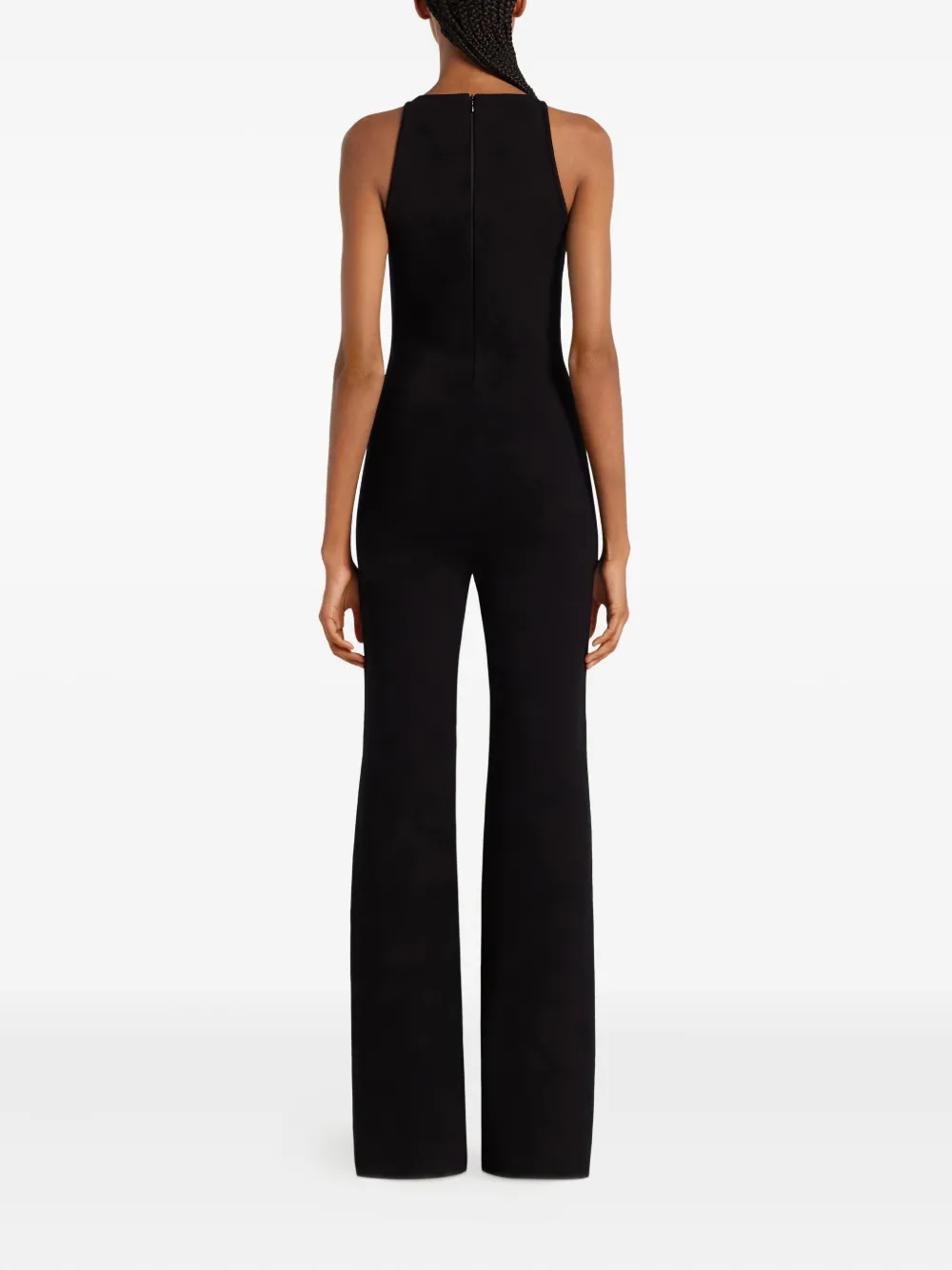 Courrèges Flared jumpsuit Zwart