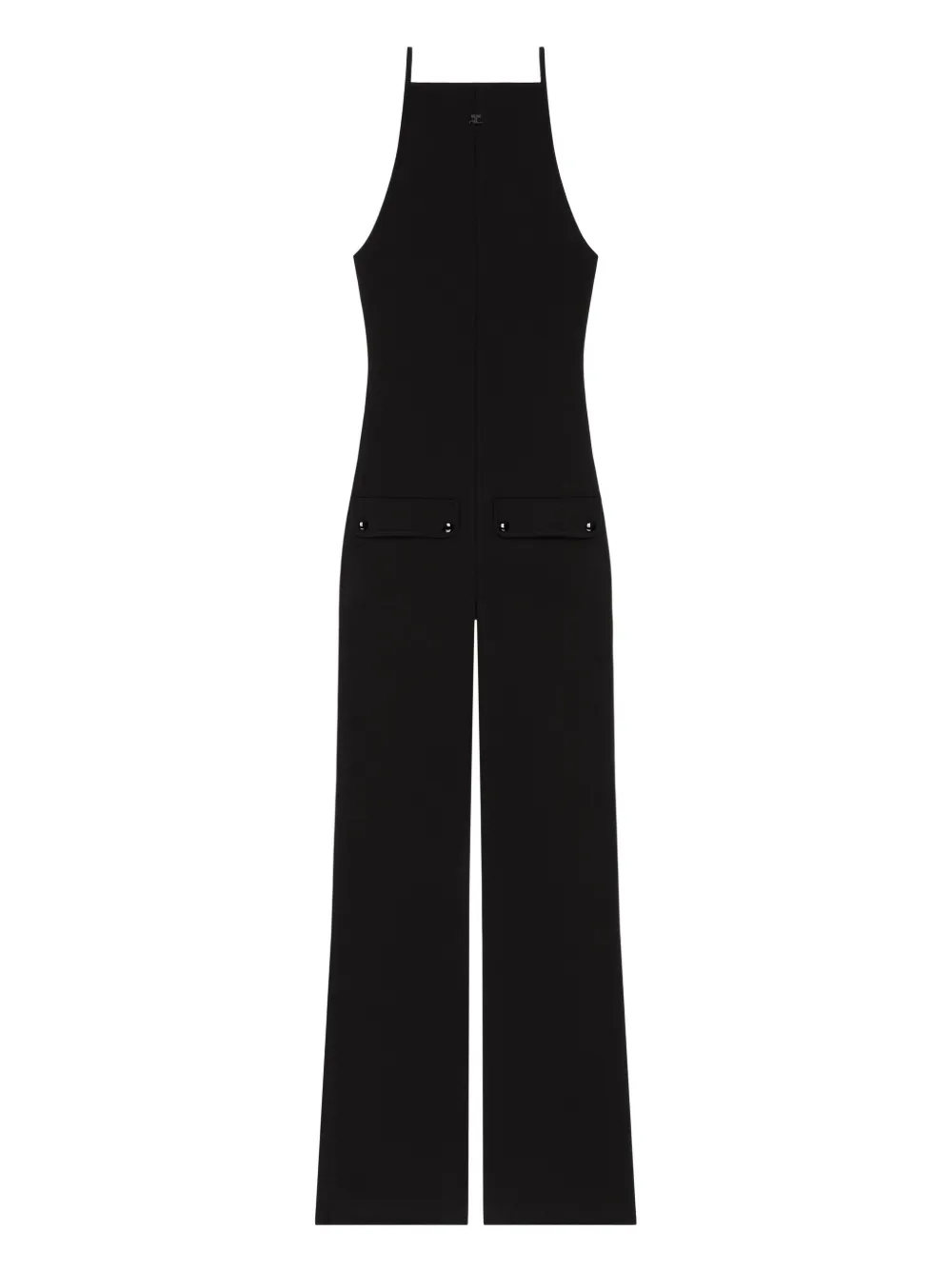 Courrèges Flared jumpsuit Zwart