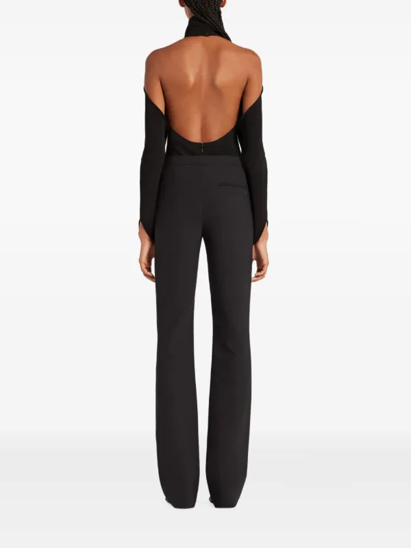 Courrèges ハイネック オープンショルダートップ | ブラック | FARFETCH JP