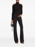 Courrèges high-neck cold-shoulder top - Black
