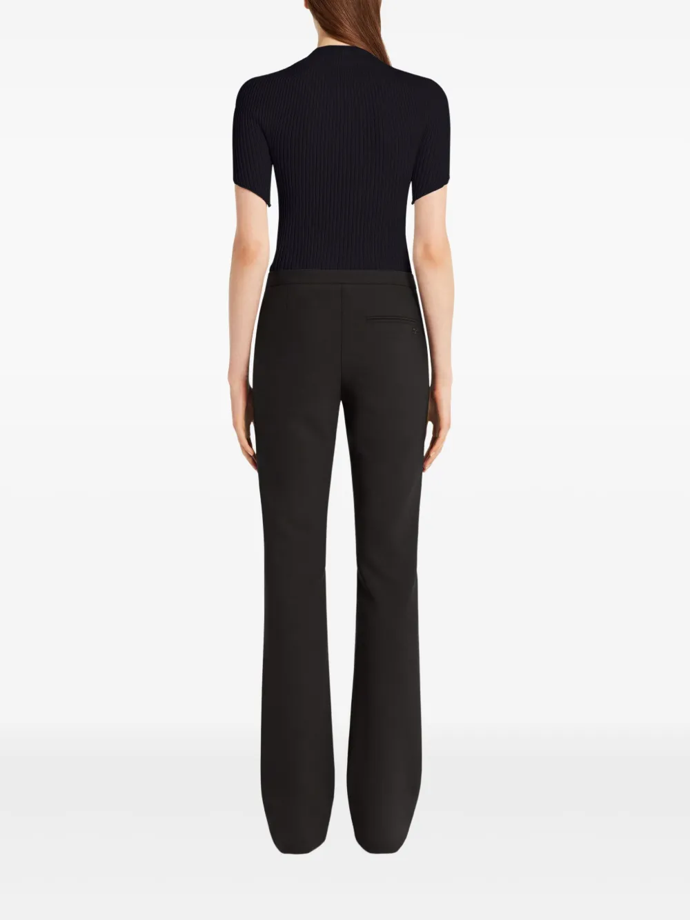 Courrèges Camiseta canelada com mangas curtas | Camisetas | Image 2