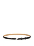 Courrèges viper effect leather belt - Black