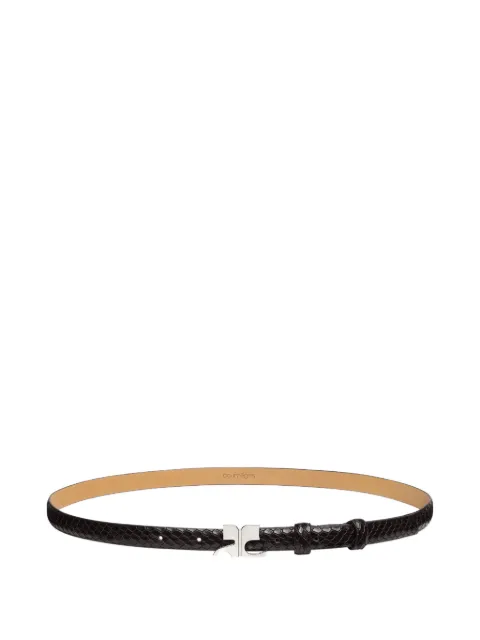 Courrèges viper effect leather belt
