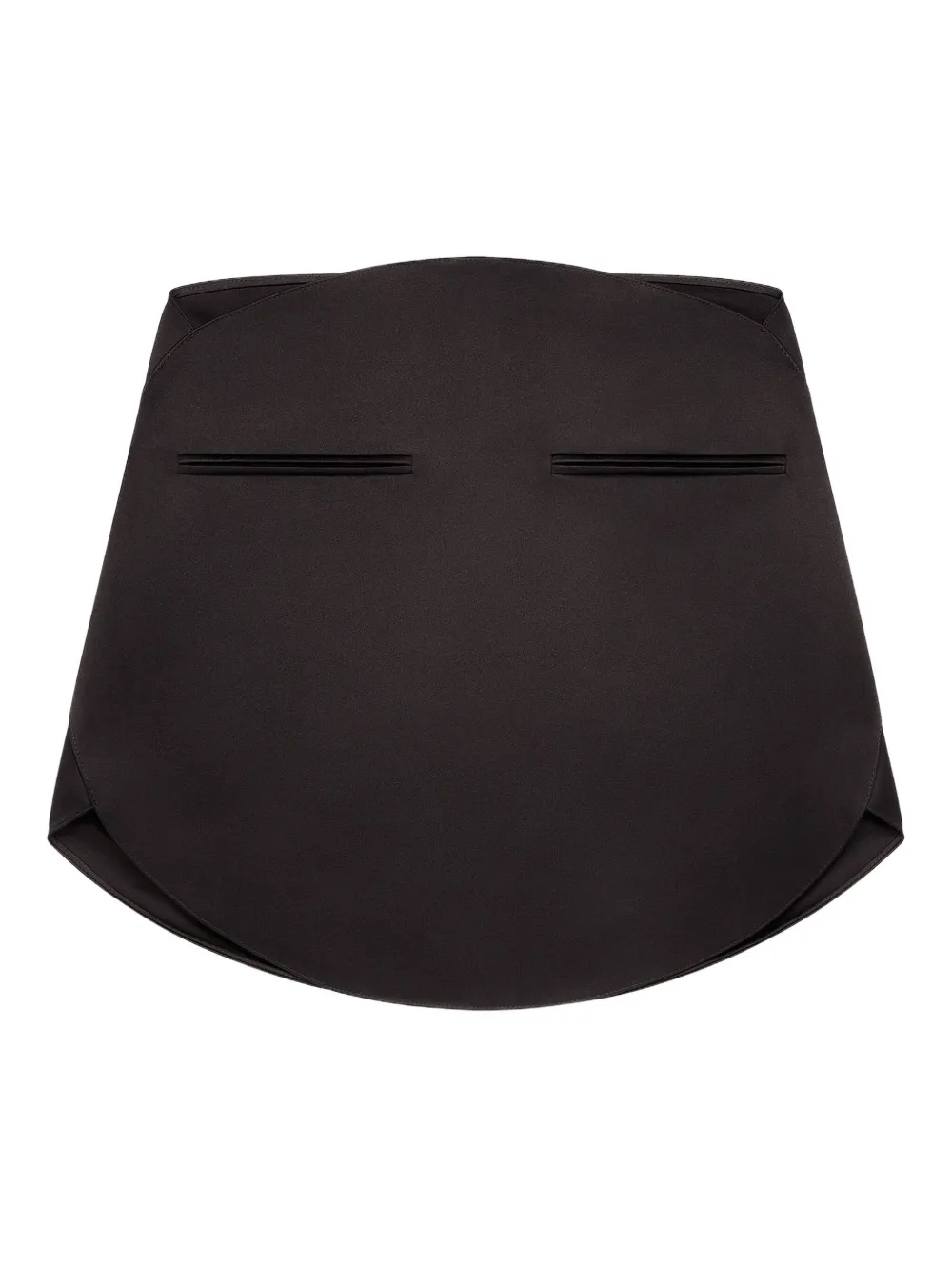 Courrèges Satijnen mini-rok Zwart