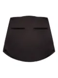 Courrèges satin mini skirt - Black