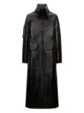 Courrèges high-shine trench coat - Black