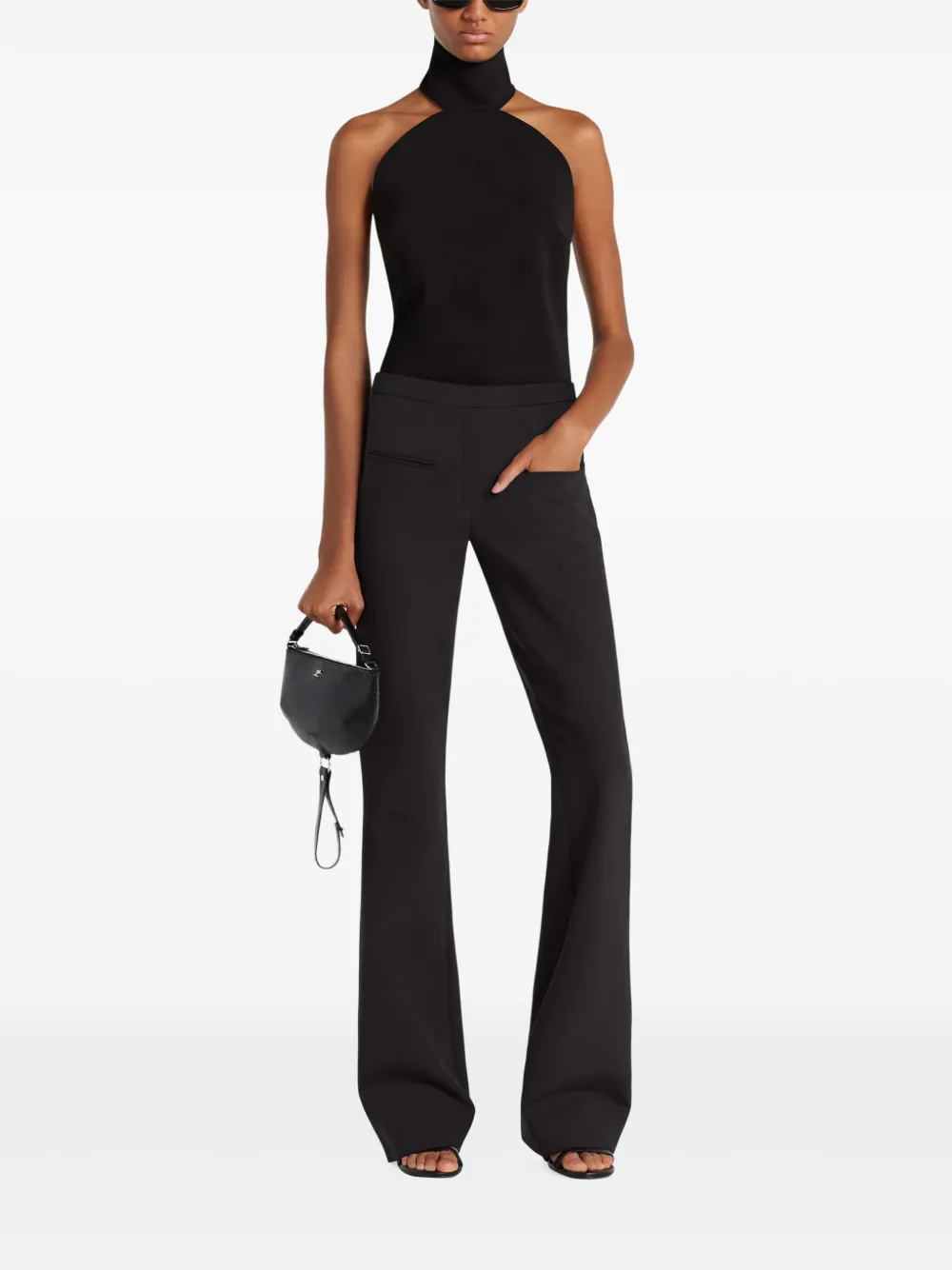 Courrèges Mouwloze top Zwart