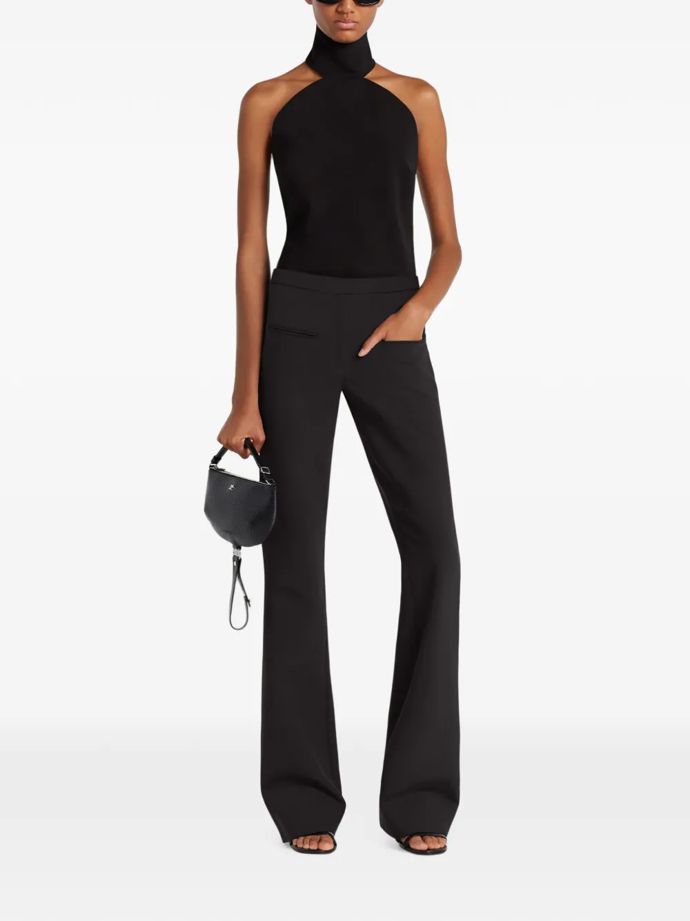 Courrèges Mouwloze top Zwart