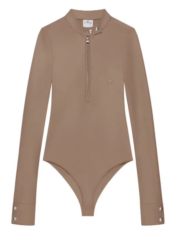 【関税込み】Courreges ボディスーツ Courrèges チェック ボディスーツ | ブラック | FARFETCH JP