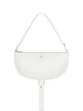 Courrèges Holy Eclipse half-moon leather shoulder bag - Neutrals