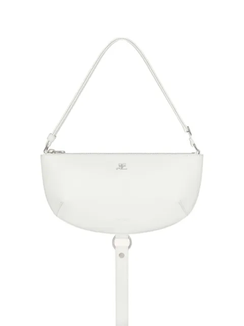 Courrèges Holy Eclipse half-moon leather shoulder bag