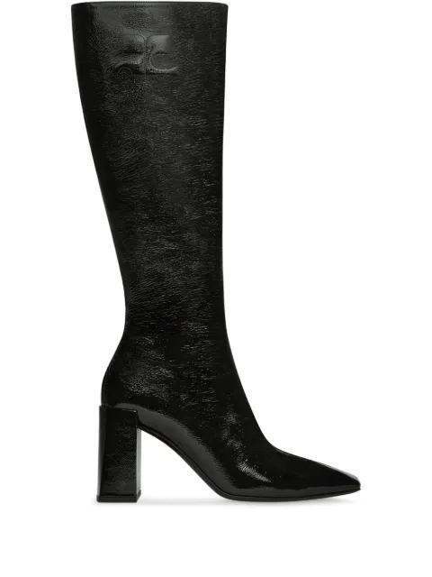 Courrèges block-heeled knee-high boots