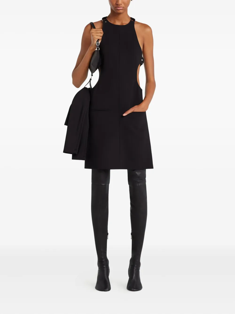 Courrèges Mouwloze jurk - Zwart