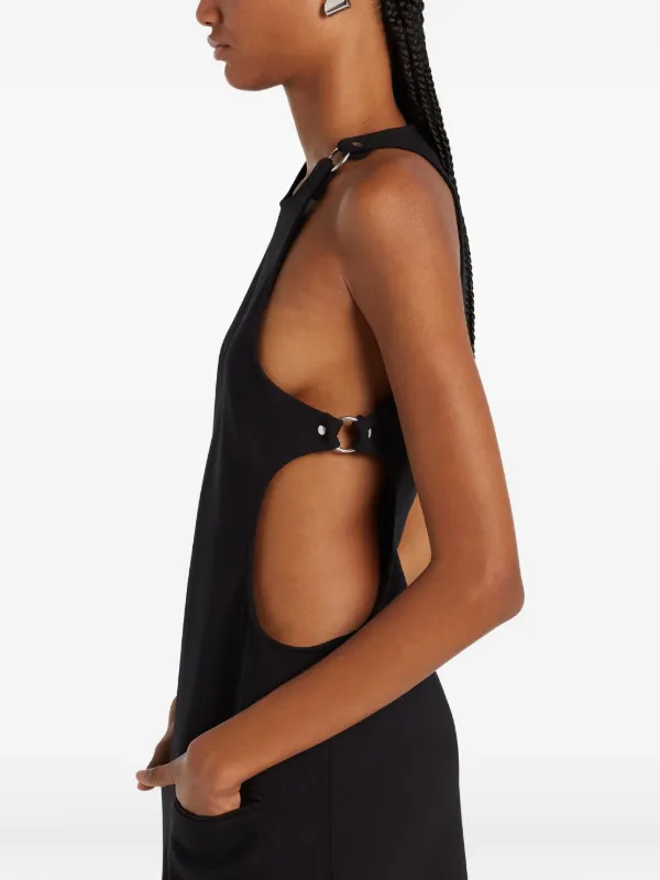 Courrèges ノースリーブドレス 黒 Courrèges ノースリーブ Aラインドレス | ブラック | FARFETCH JP