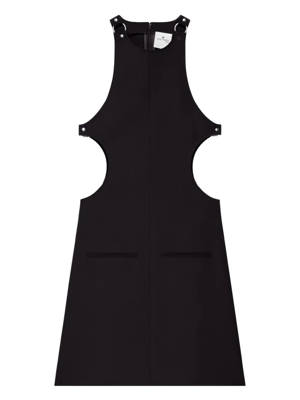 Courrèges Mouwloze jurk Zwart
