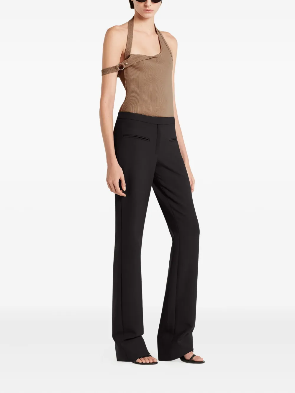 Courrèges Asymmetrische top Beige