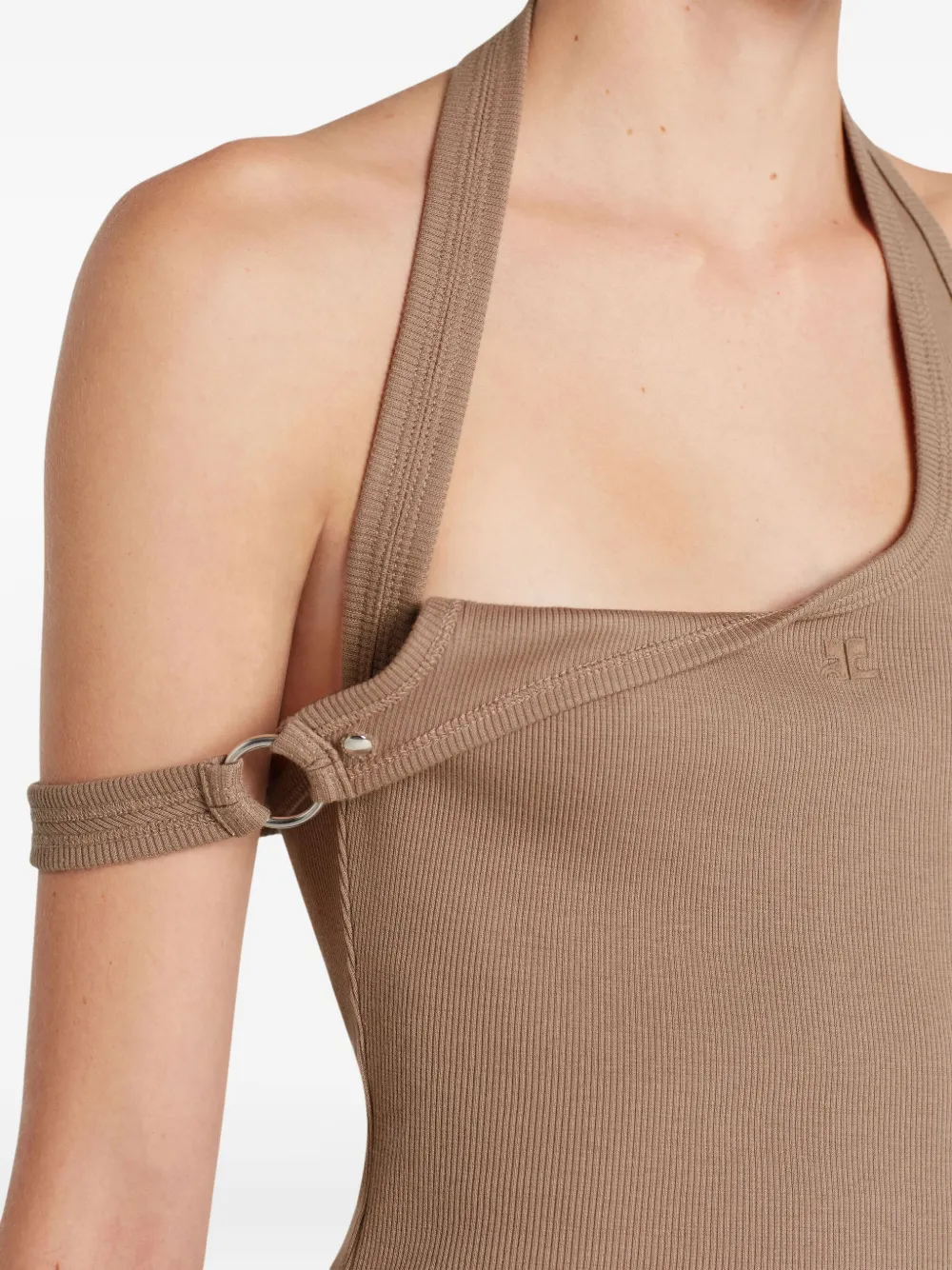Courrèges Asymmetrische top Beige