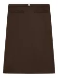 Courrèges pocketed pencil skirt - Brown