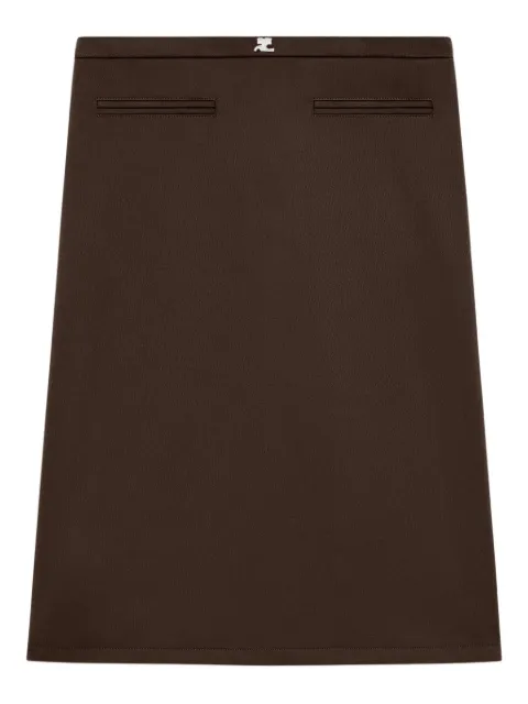 Courrèges pocketed pencil skirt