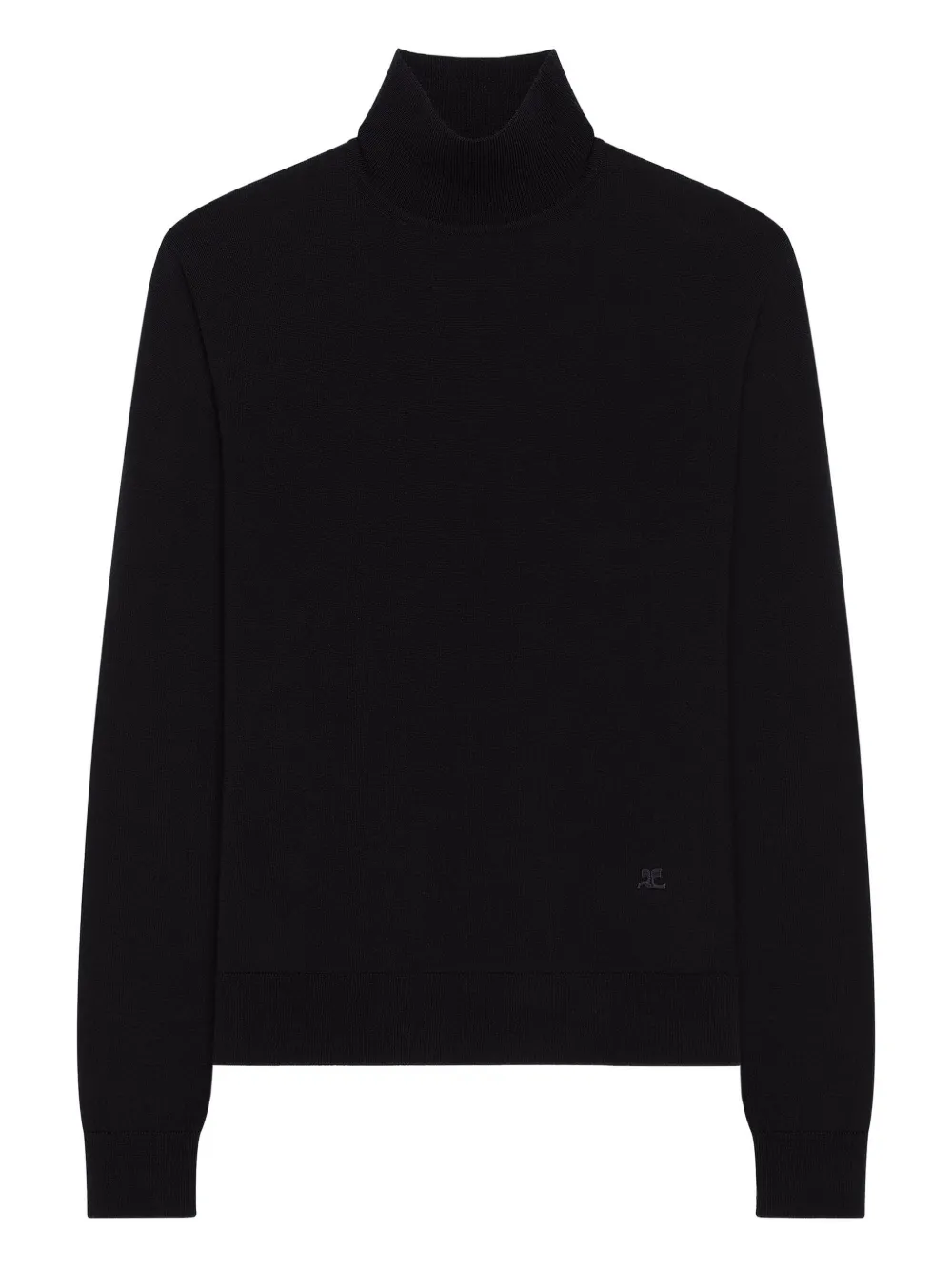 Courrèges Asymmetrische coltrui Zwart