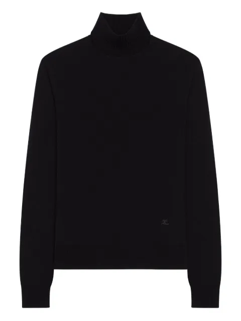Courrèges asymmetric turtleneck sweater