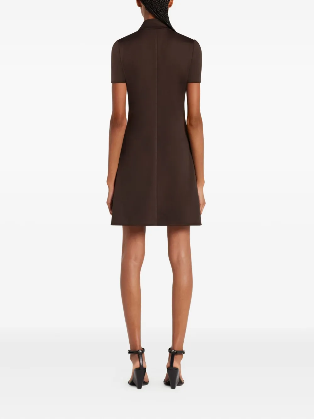 Courrèges Mini-jurk met korte mouwen Bruin