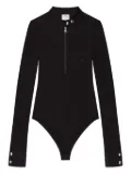 Courrèges zip-up long-sleeve bodysuit - Black