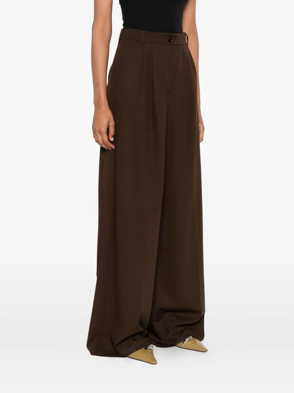 Weekend Max Mara Plooibroek Bruin