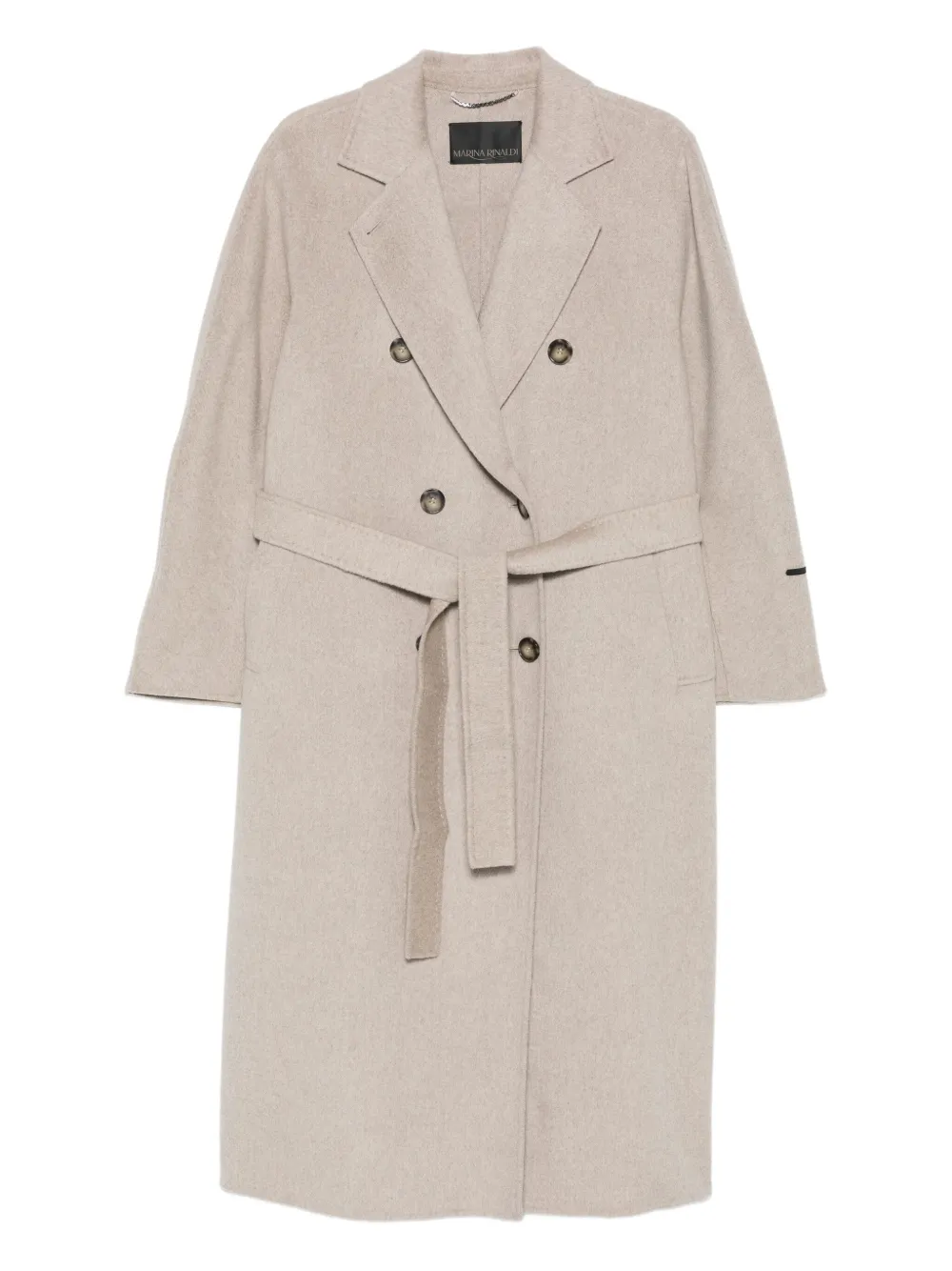 Marina Rinaldi Bolivar double-breasted belted coat - Toni neutri