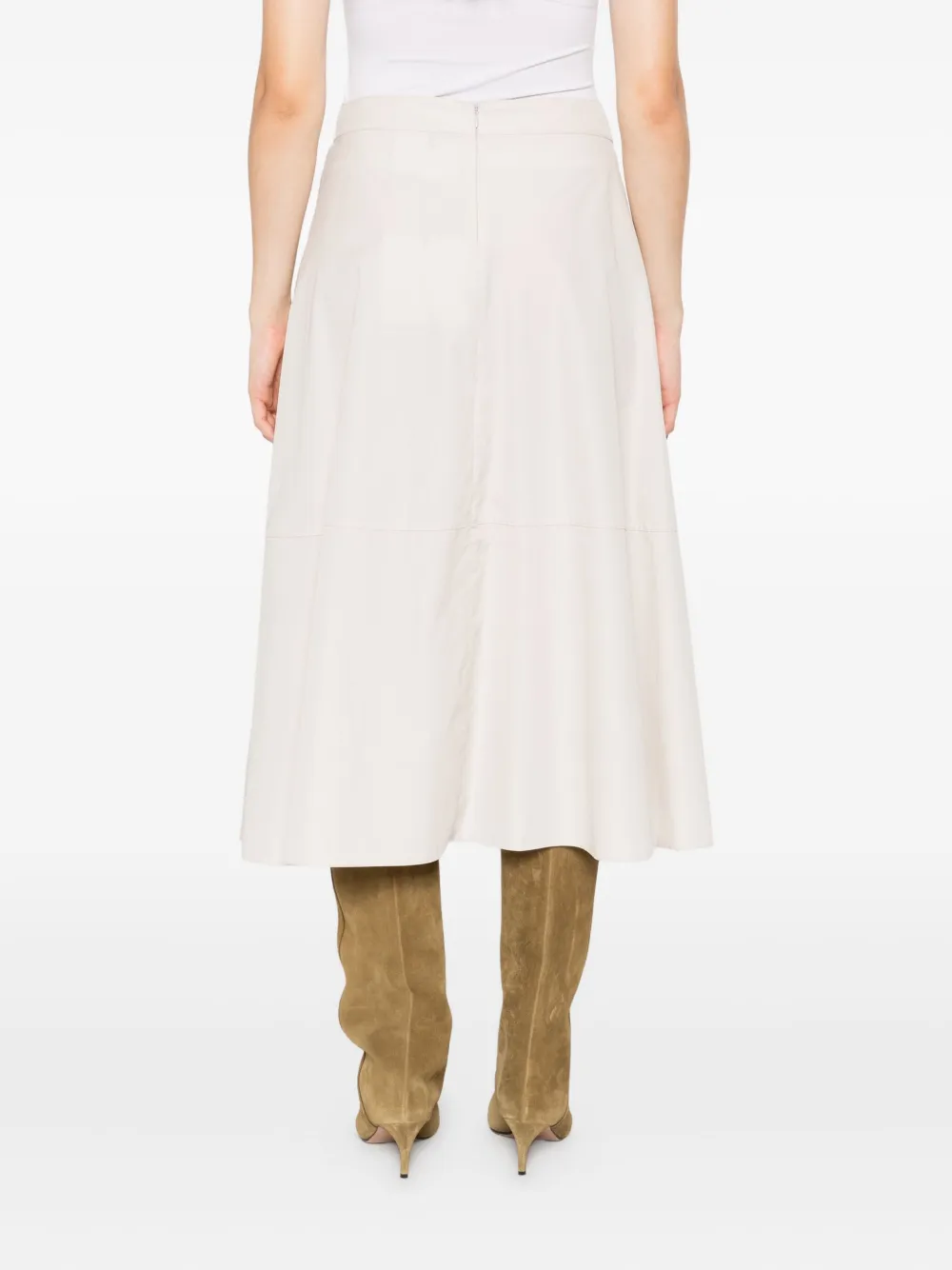 'S Max Mara Midi-plooirok Beige