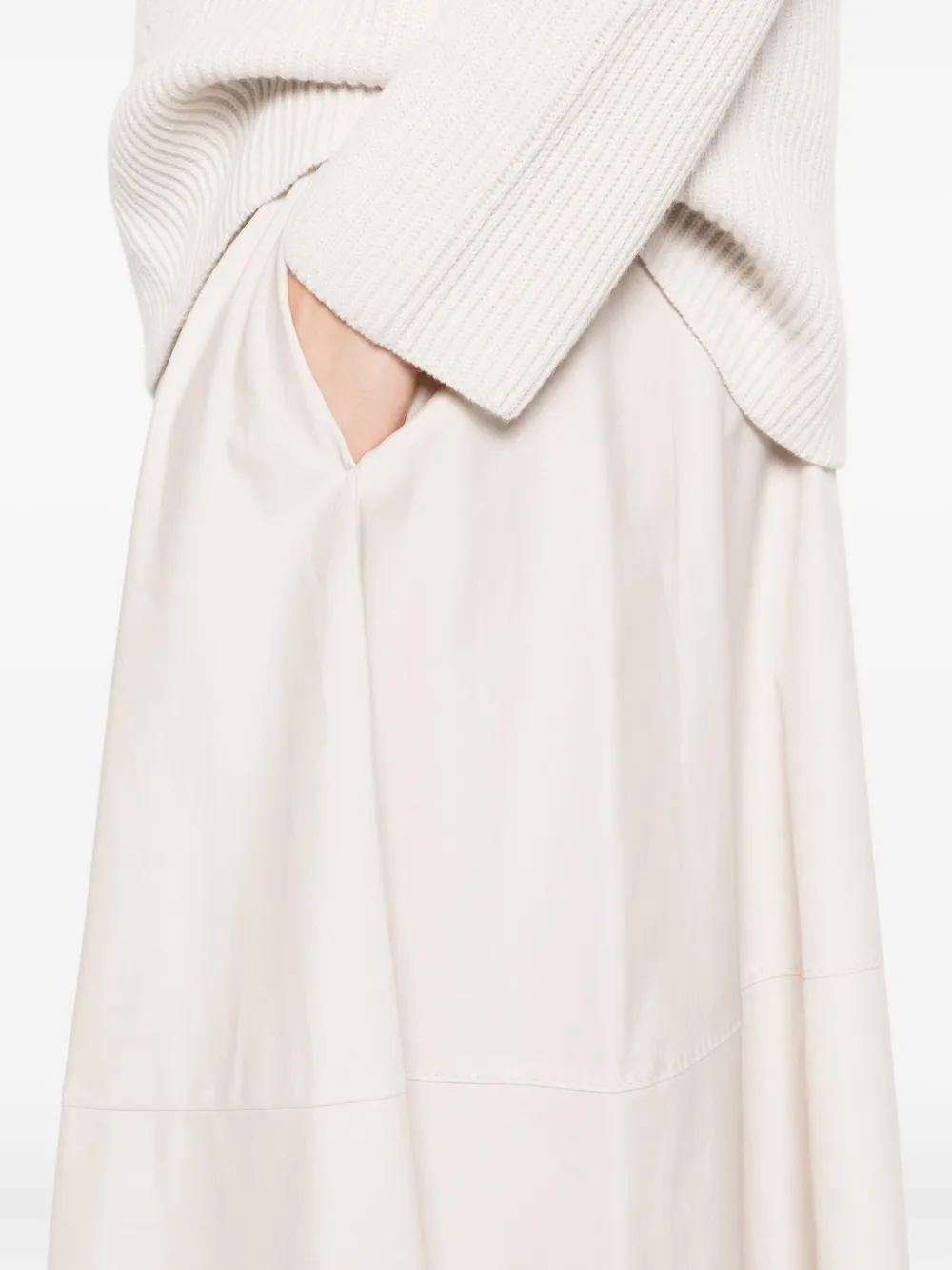 'S Max Mara Midi-plooirok Beige