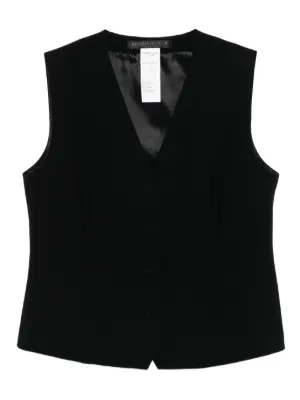 ベスト・ジレ DONDUP Women Vests DJ676IF0041DXXX004 White LAVENHAM ベスト ジレ Unwadded Cropped Raydon Gilet Womens