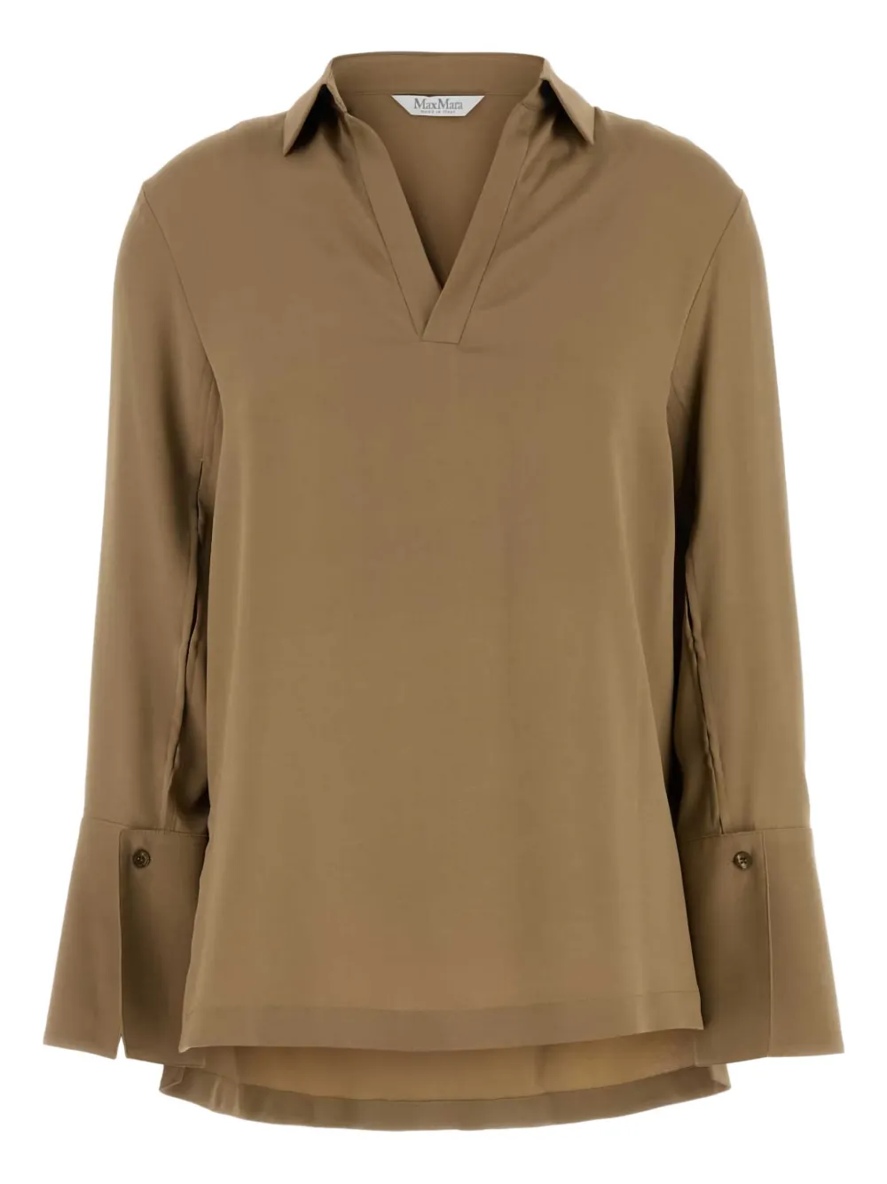Max Mara v-neck blouse Bruin