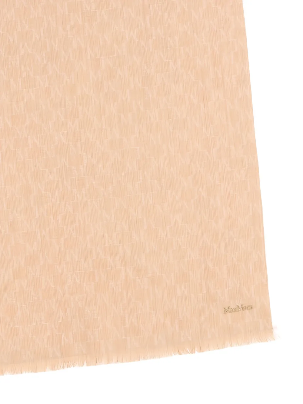 Max Mara logo-pattern scarf Oranje