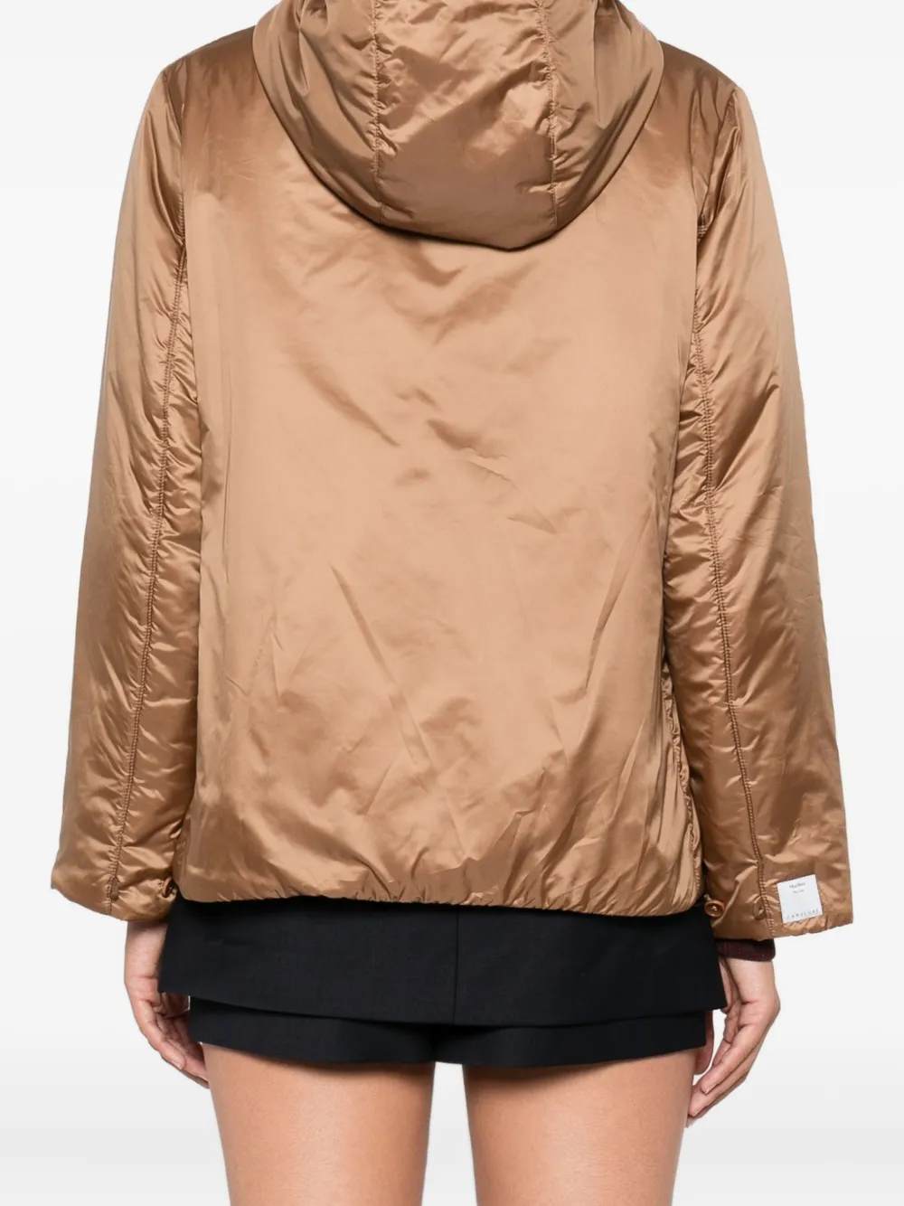 Max Mara Daria zip-up hooded jacket Bruin