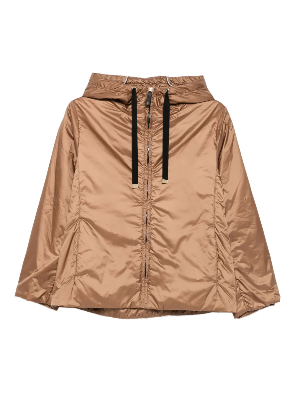 Max Mara Daria zip-up hooded jacket Bruin