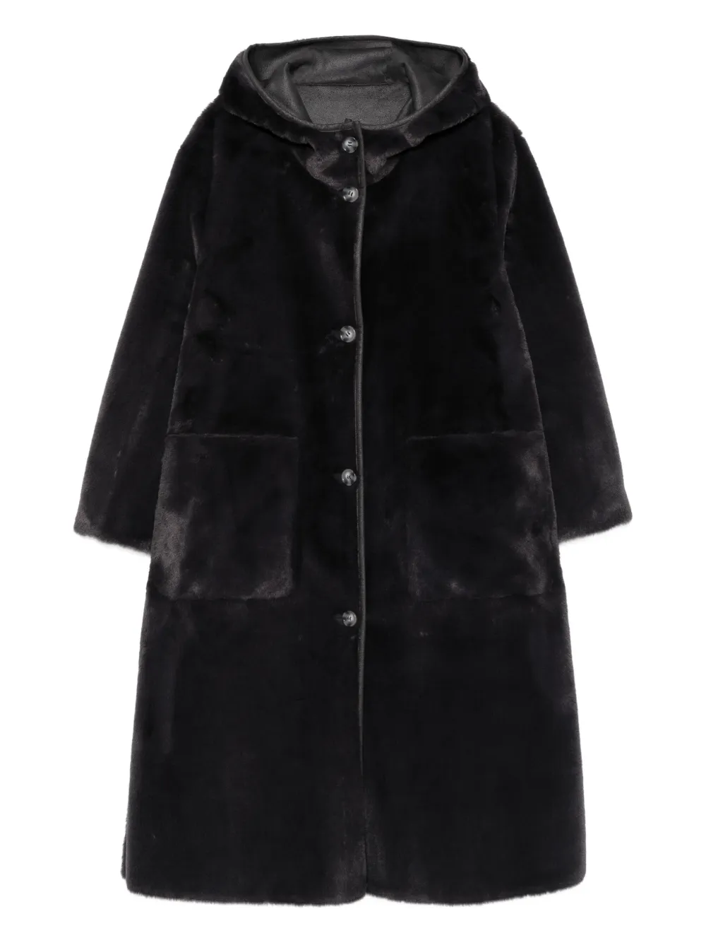 Marina Rinaldi Urbania hooded pocket coat | Grey | Image 1