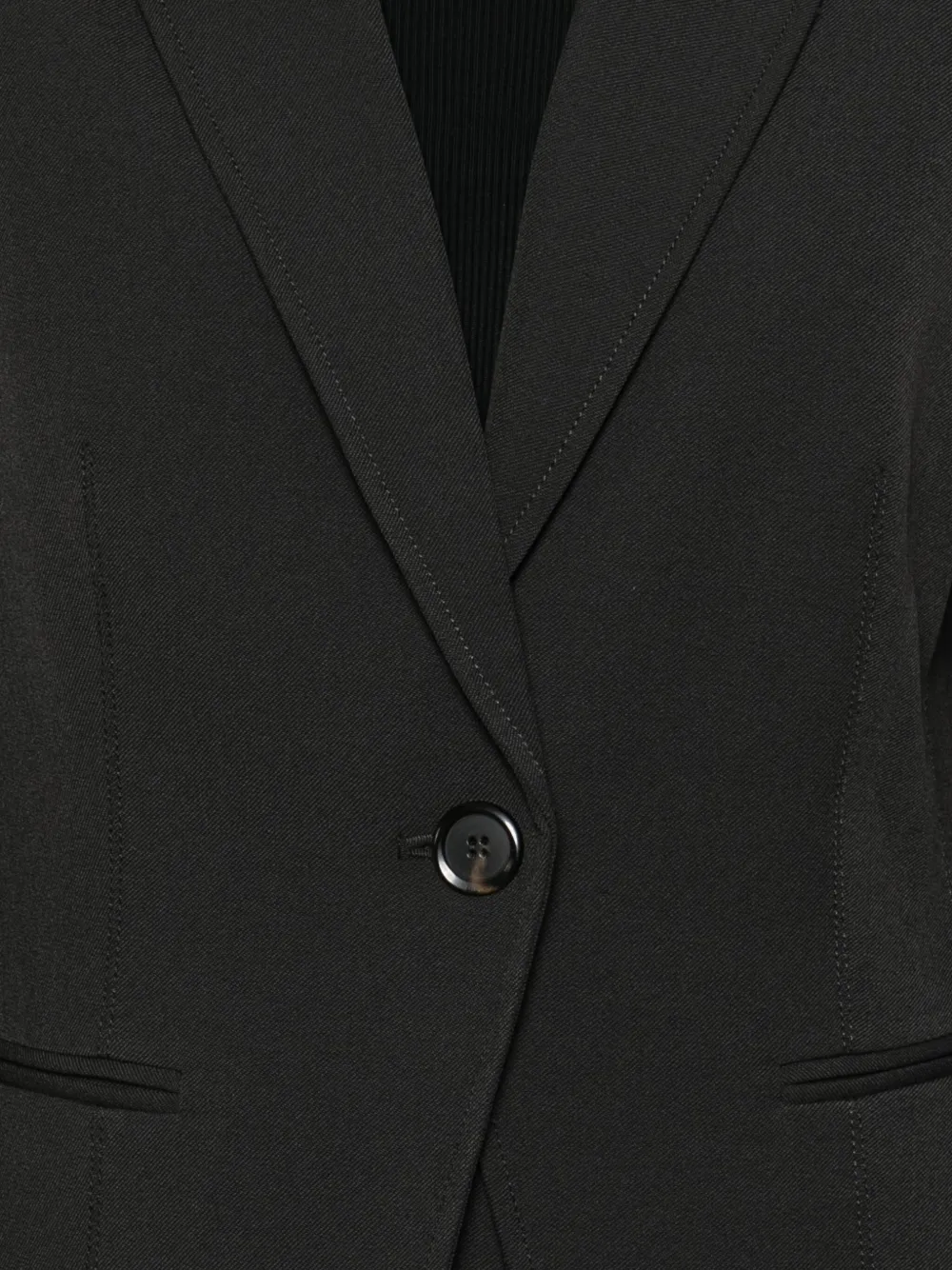 Pinko Single-breasted Blazer In Brown