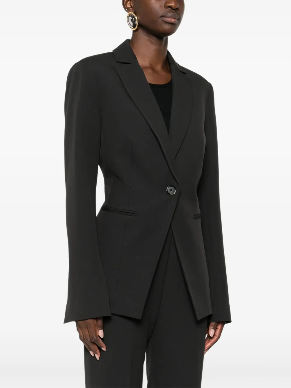 PINKO Blazer met enkele rij knopen Bruin