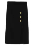 PINKO button-detail split skirt - Black