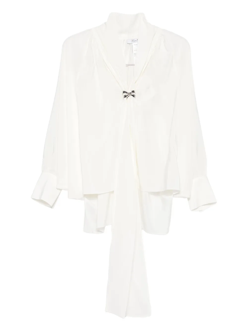Max Mara Zijden tanktop met strikdetail Wit